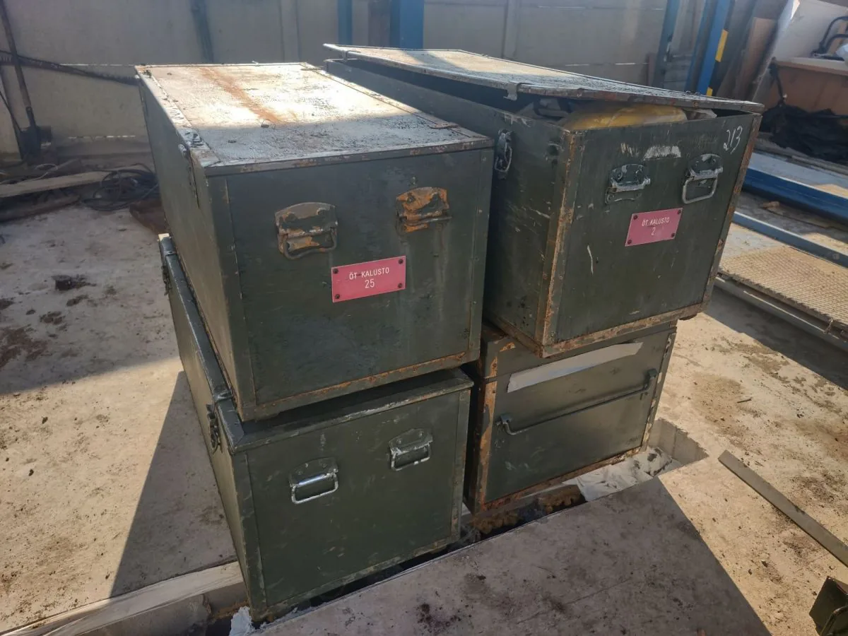 NATO WOODEN ARMY CRATE 53X49X120CM